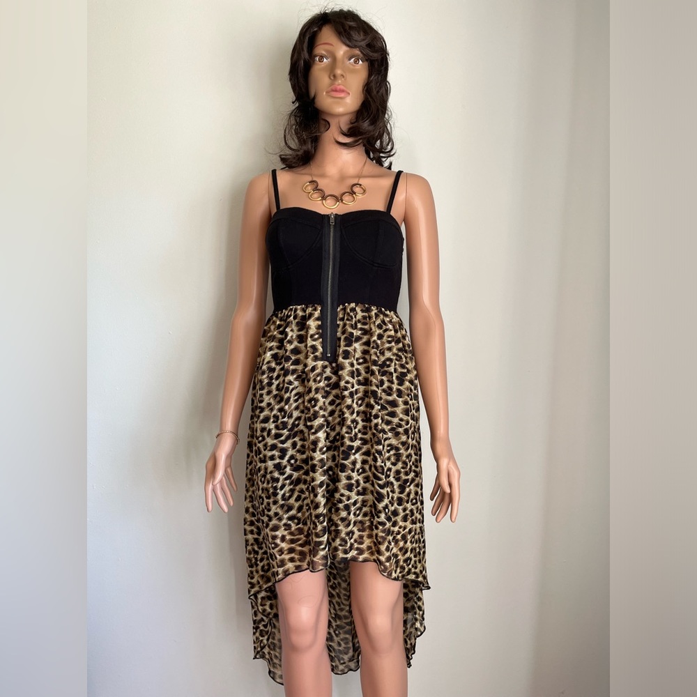 Cheetah High-Low Dress